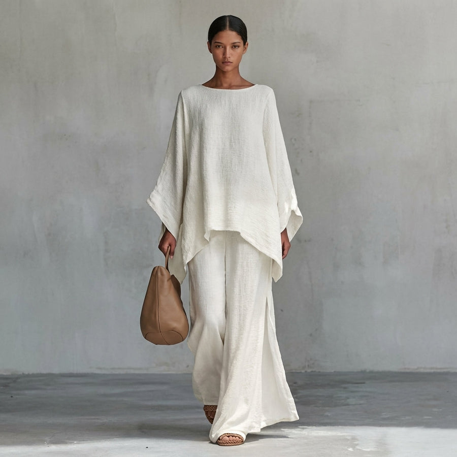 Cristina | Ensemble de Deux Pièces avec manches longues et pantalon large