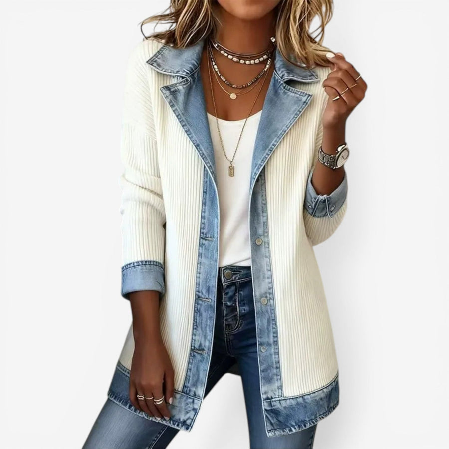 Emilia™ Veste en denim mélangé
