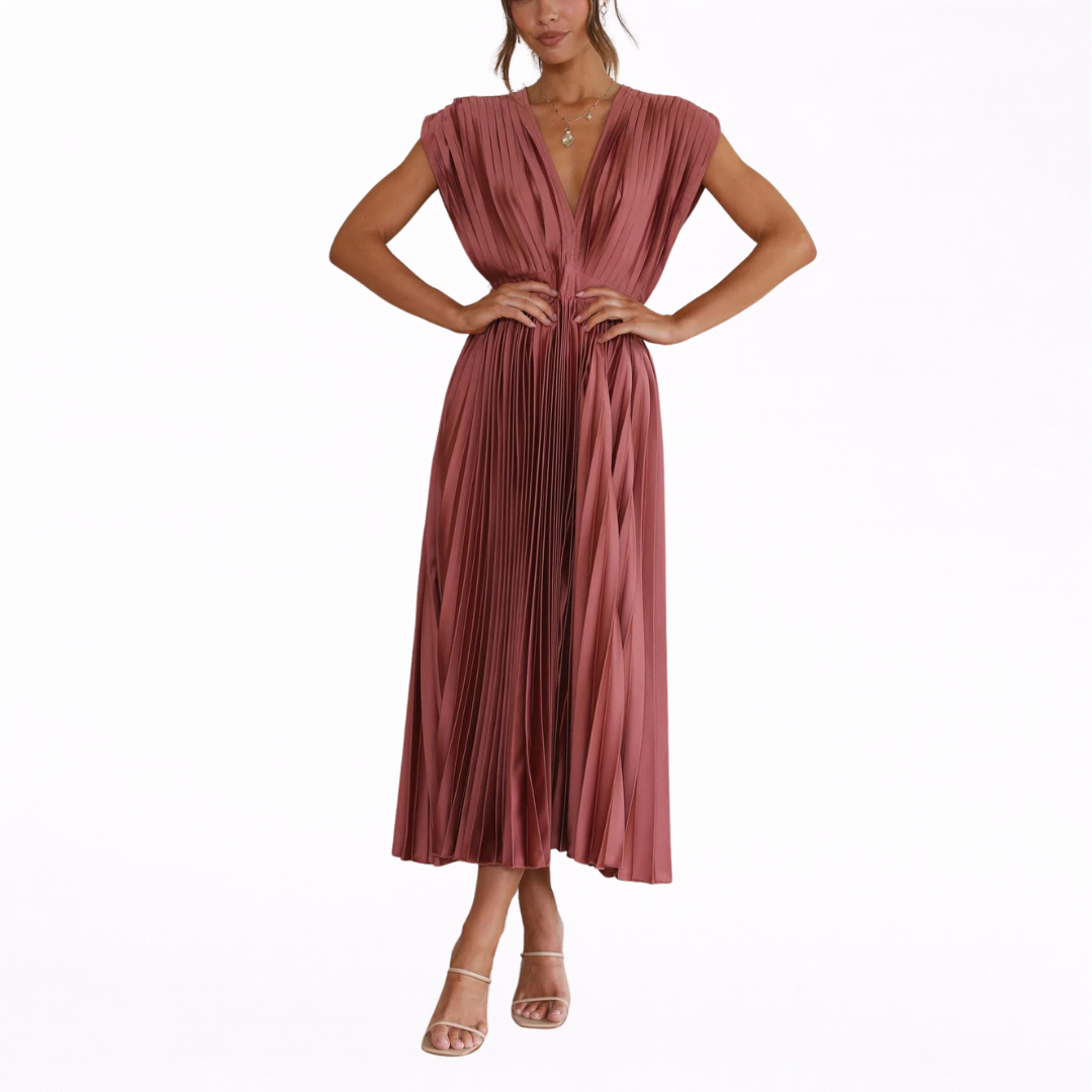 Isla | Robe plissée élégante