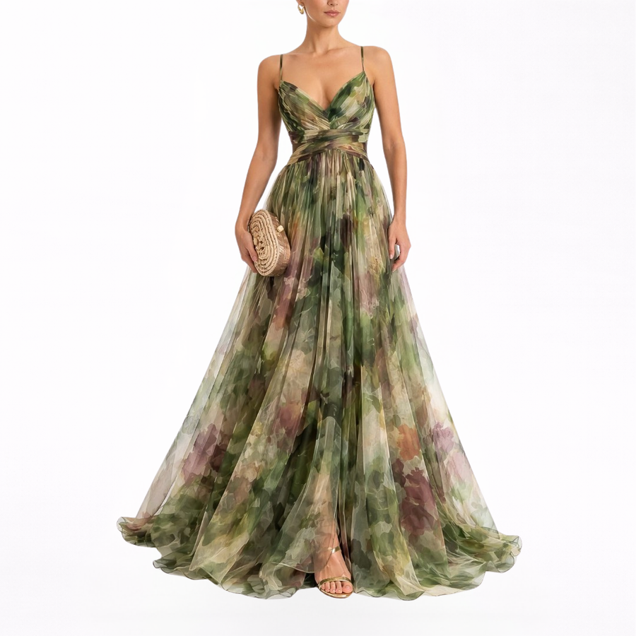 Giselle | Robe Maxi Envoûtante avec Imprimé Floral