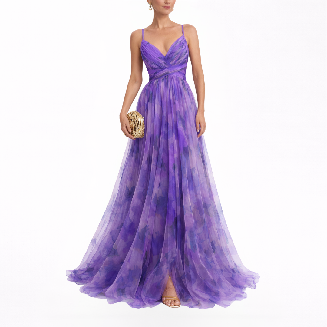 Giselle | Magnifique Maxi-robe avec Imprimé Floral