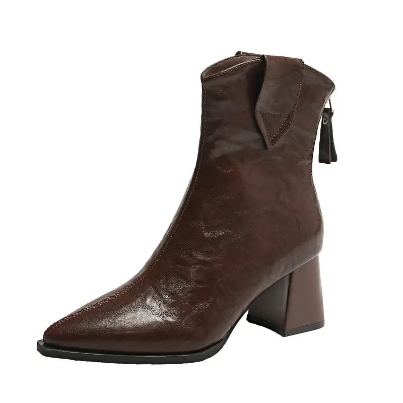 Bottes Chelsea à Talons Hauts Vintage