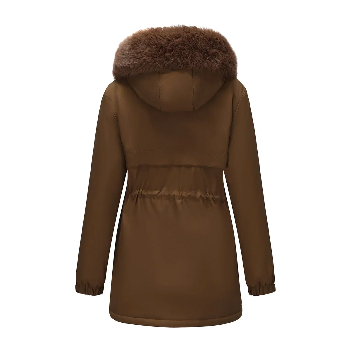 Grâce | Parka d'hiver élégante avec bord en fourrure