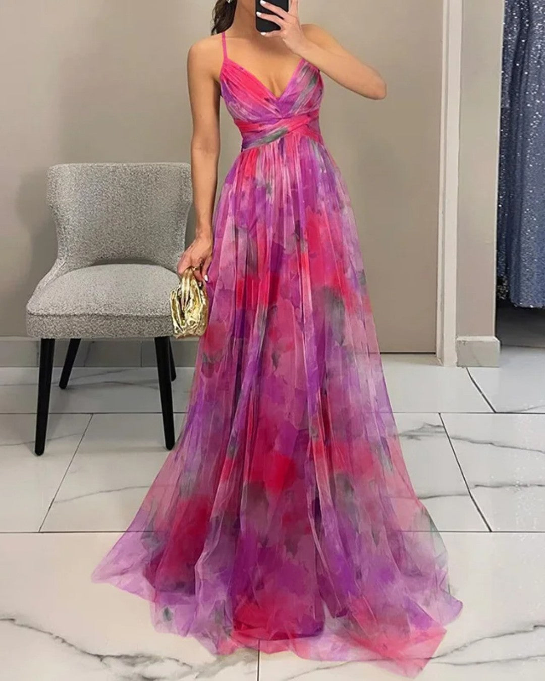 Lefèvre | Robe Maxi Élégance Florale (ÉDITION LIMITÉE!)