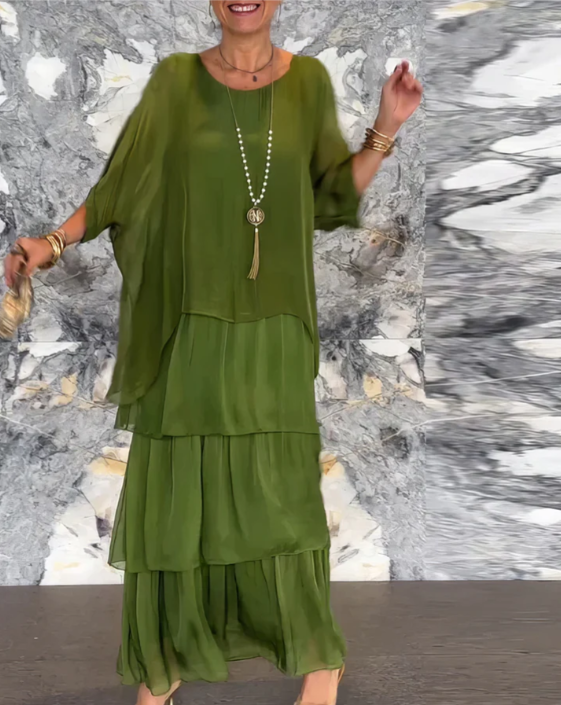 Lara | Élégant Robe Maxi Fluide