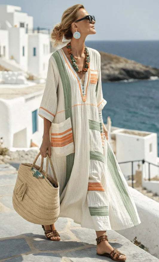 Angela | Robe Maxi d'Été