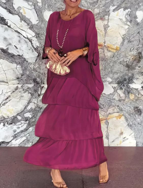 Lara | Élégant Robe Maxi Fluide
