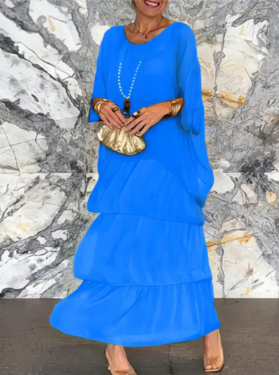 Lara | Élégant Robe Maxi Fluide