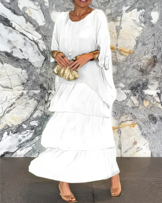Lara | Élégant Robe Maxi Fluide