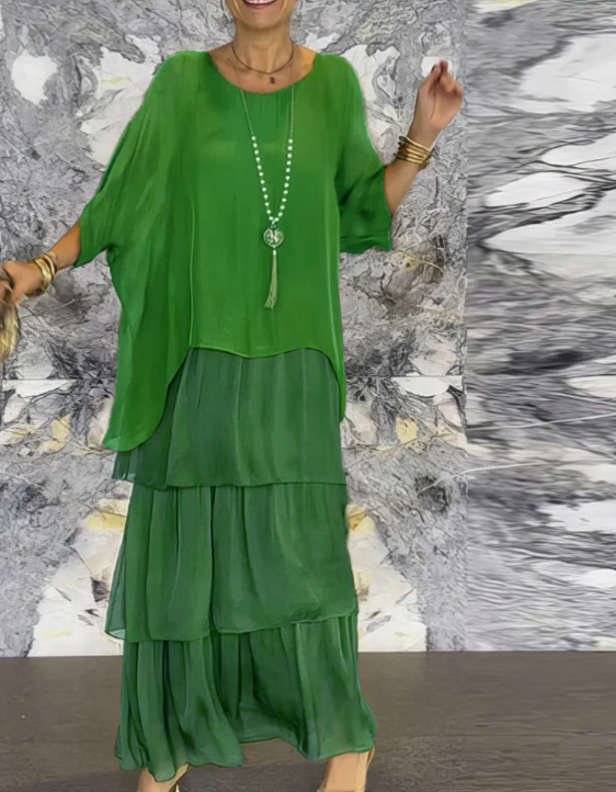 Lara | Élégant Robe Maxi Fluide