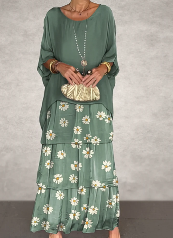 Lara | Élégant Robe Maxi Fluide