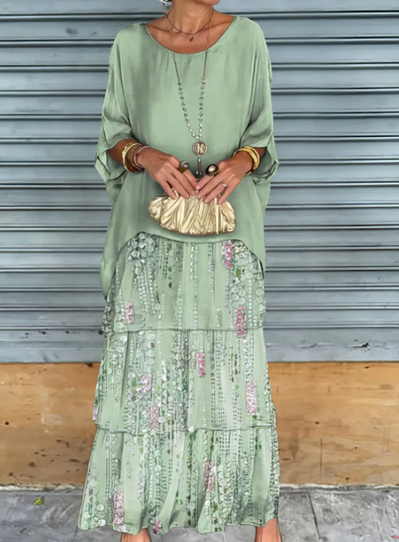 Lara | Élégant Robe Maxi Fluide