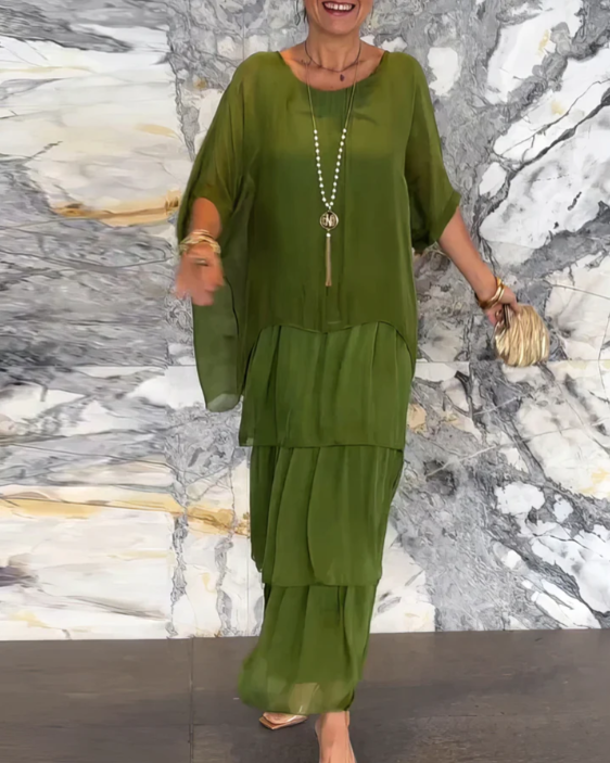 Lara | Élégant Robe Maxi Fluide