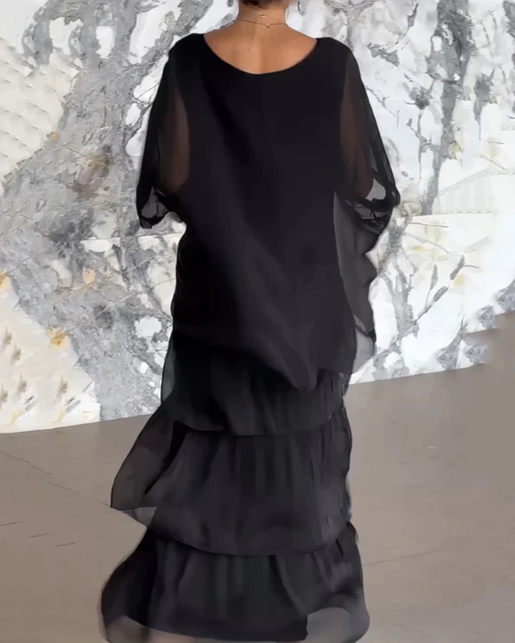 Lara | Élégant Robe Maxi Fluide