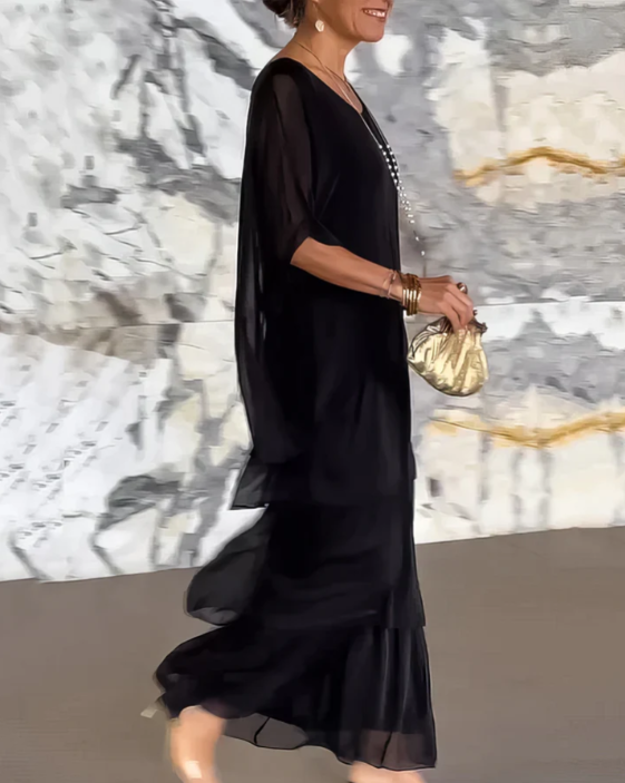 Lara | Élégant Robe Maxi Fluide