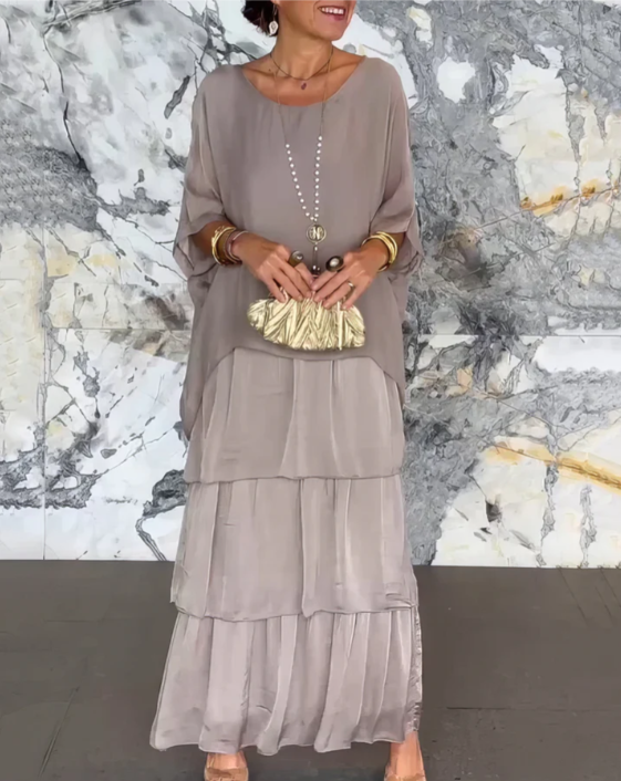 Lara | Élégant Robe Maxi Fluide