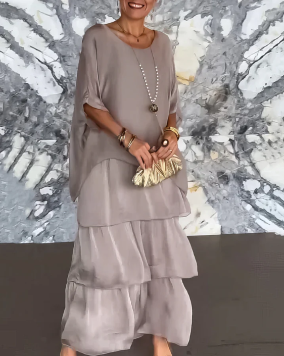 Lara | Élégant Robe Maxi Fluide