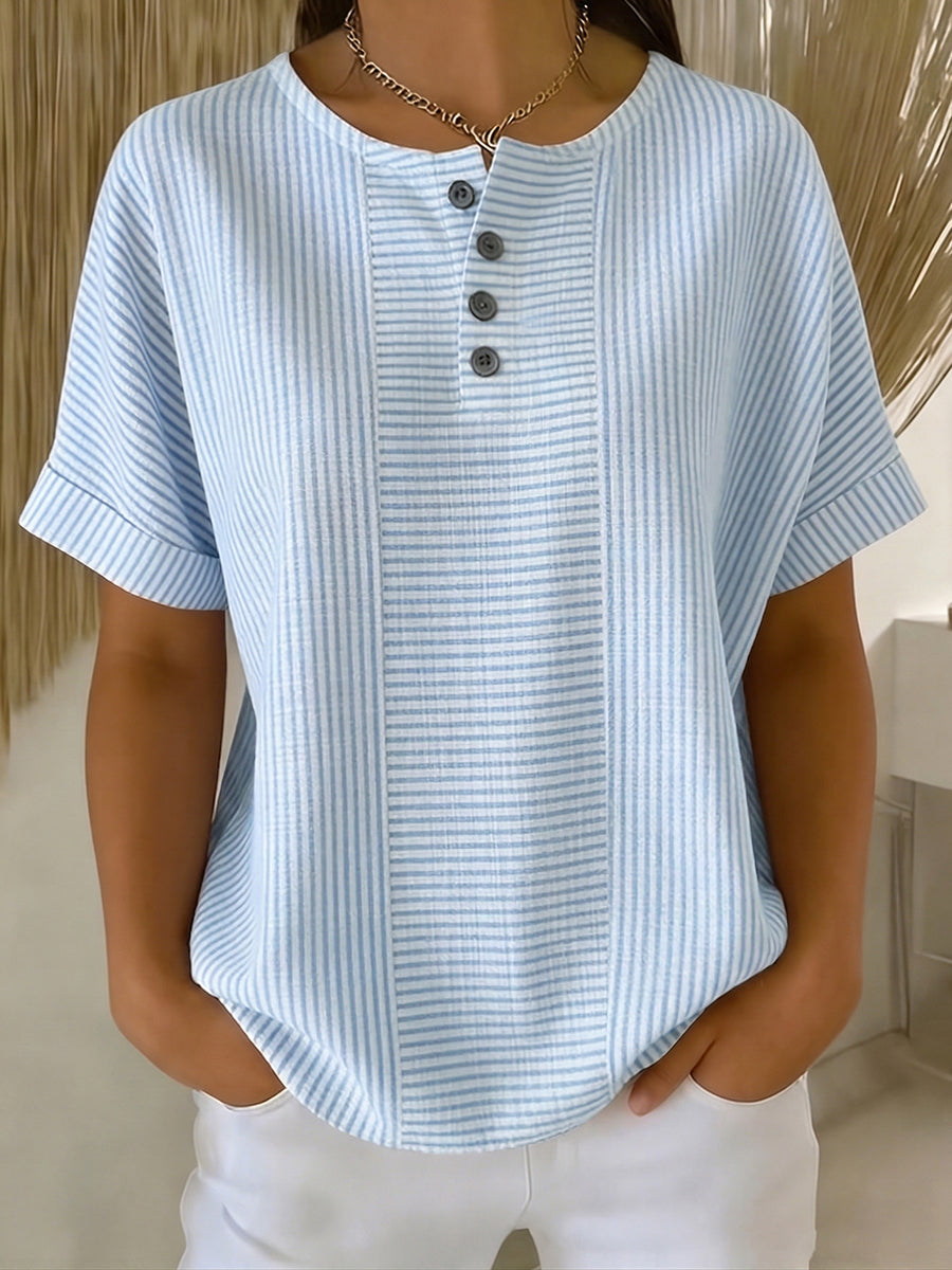 Belle | Blouse Rayée Décontractée