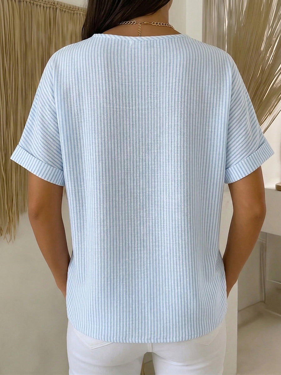 Belle | Blouse Rayée Décontractée
