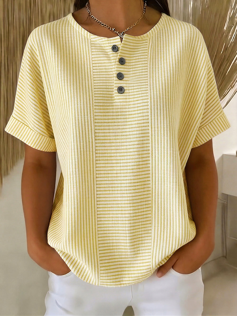 Belle | Blouse Rayée Décontractée