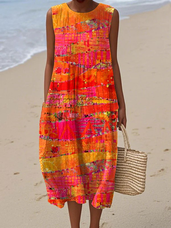 Faye| Robe Midi Sunset