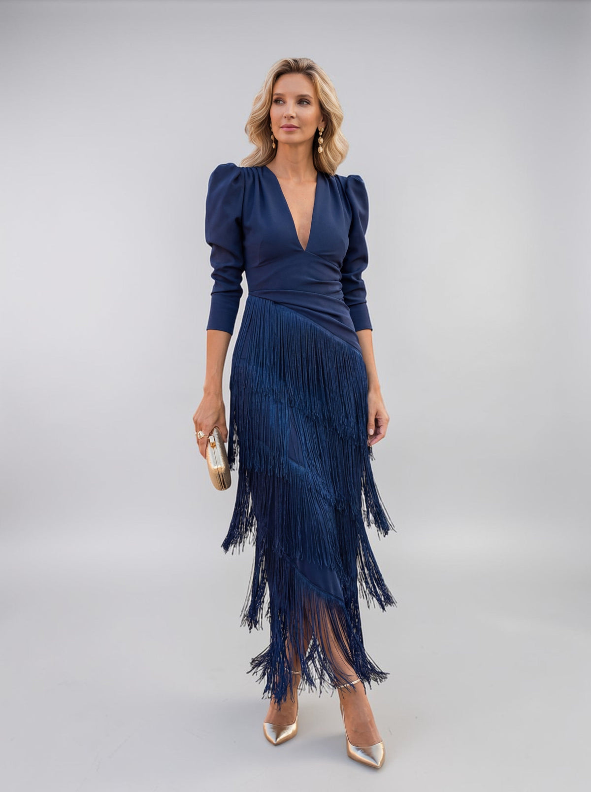 Sofia | Robe Élégante avec Franges