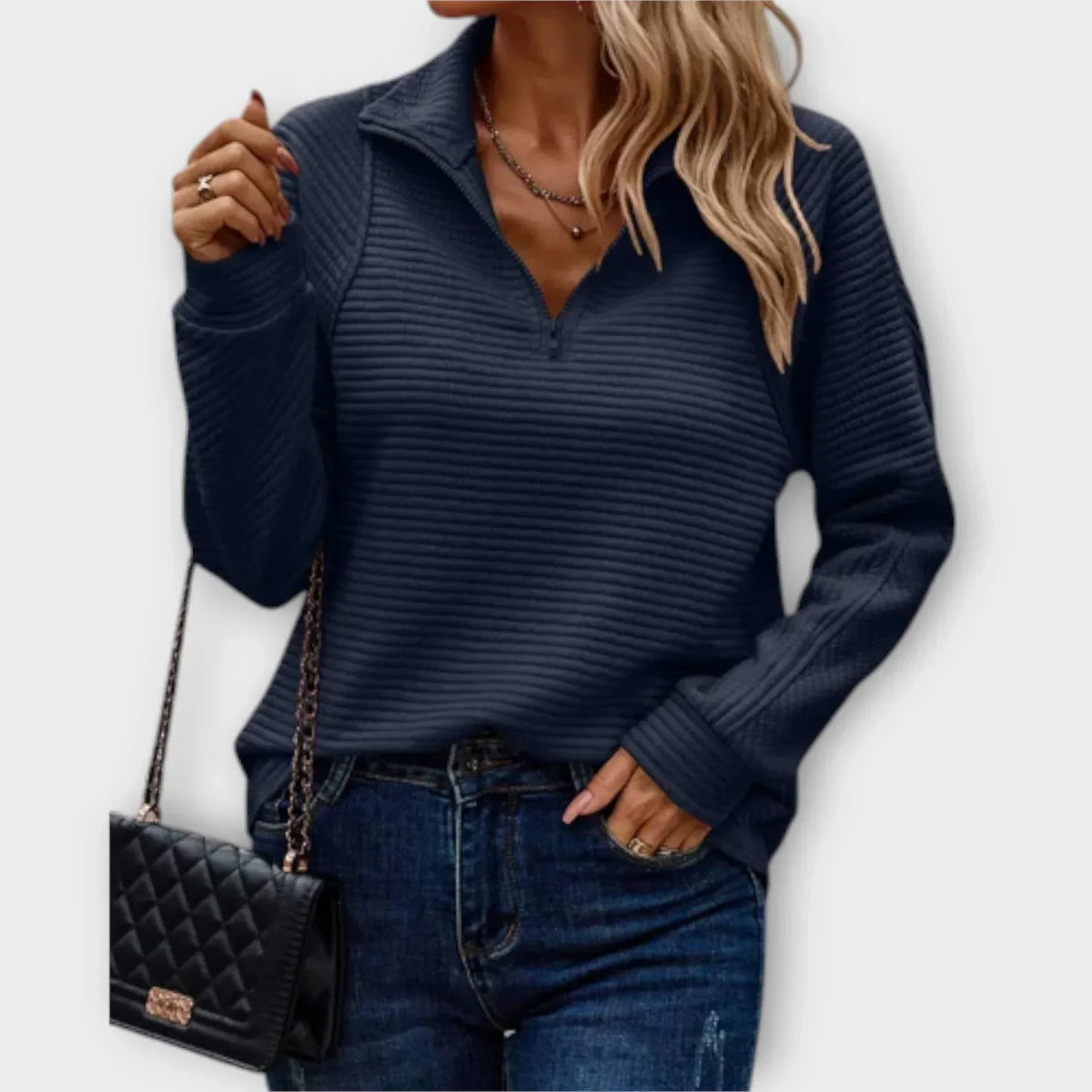 Serena | Pull à col zippé