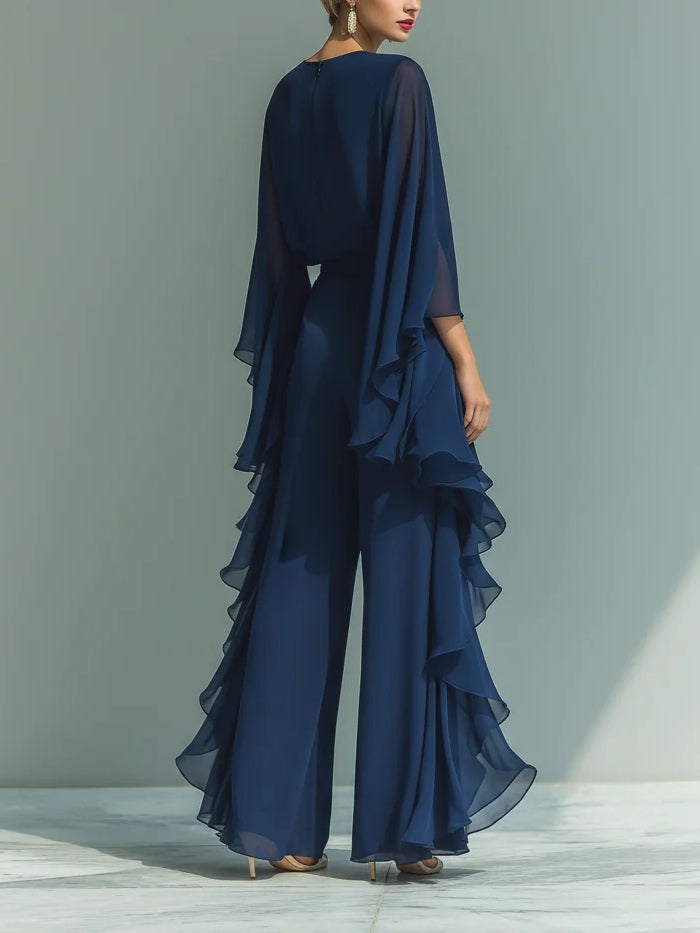 Aurora | Ensemble Élégant en Chiffon avec Volants