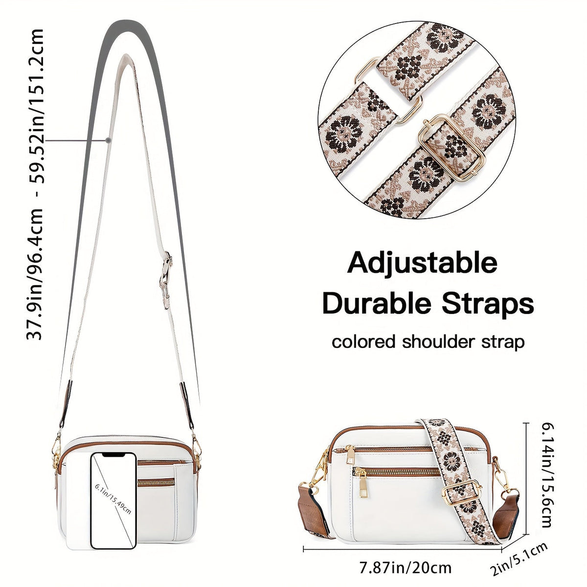 Aurora - Sac à bandoulière en cuir végétalien