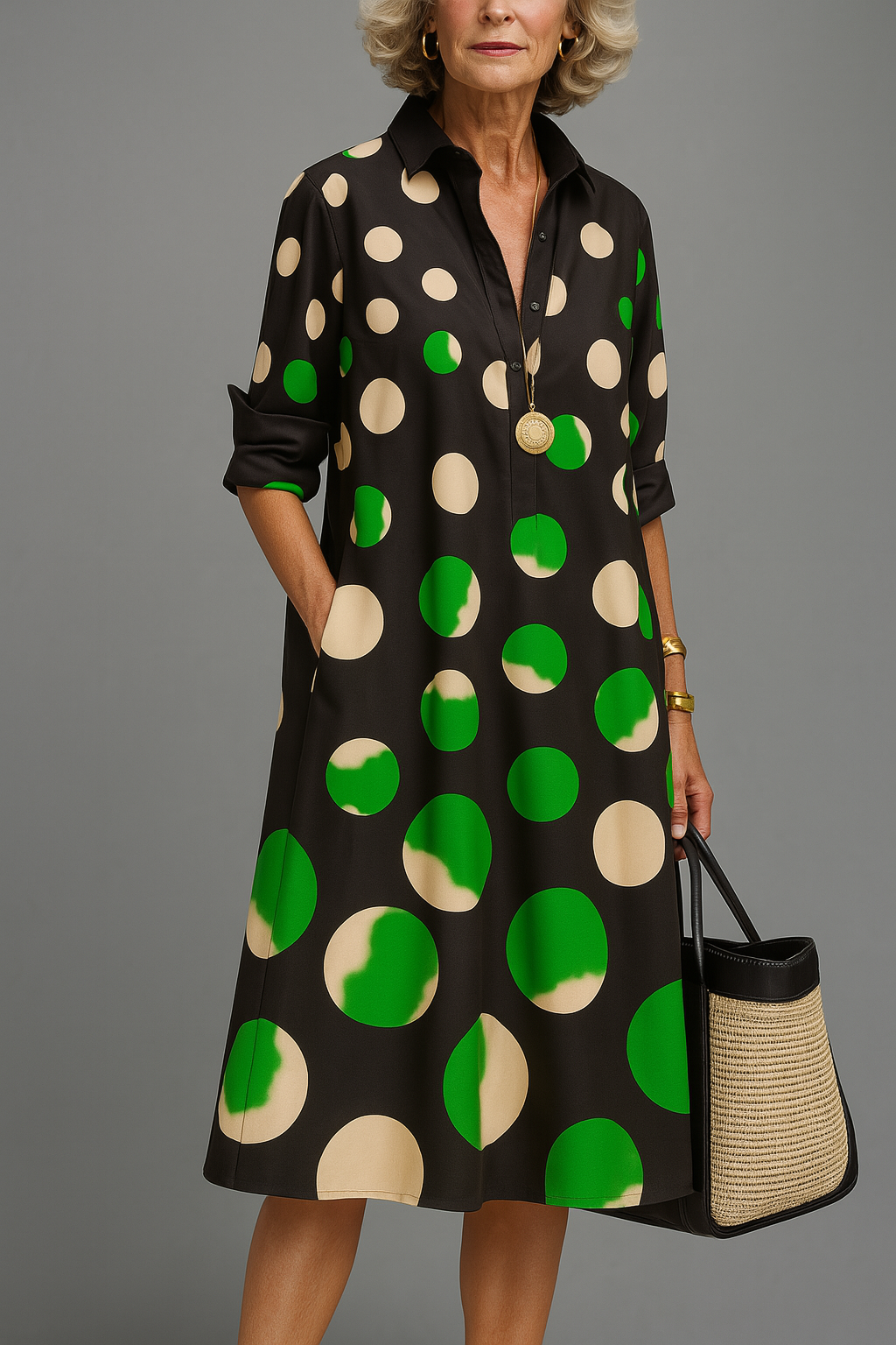 Loretta - Robe Midi Satin Chic