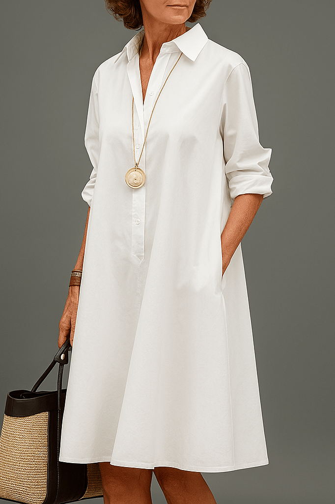 Sarah - Robe Midi en Soie Sophistiquée
