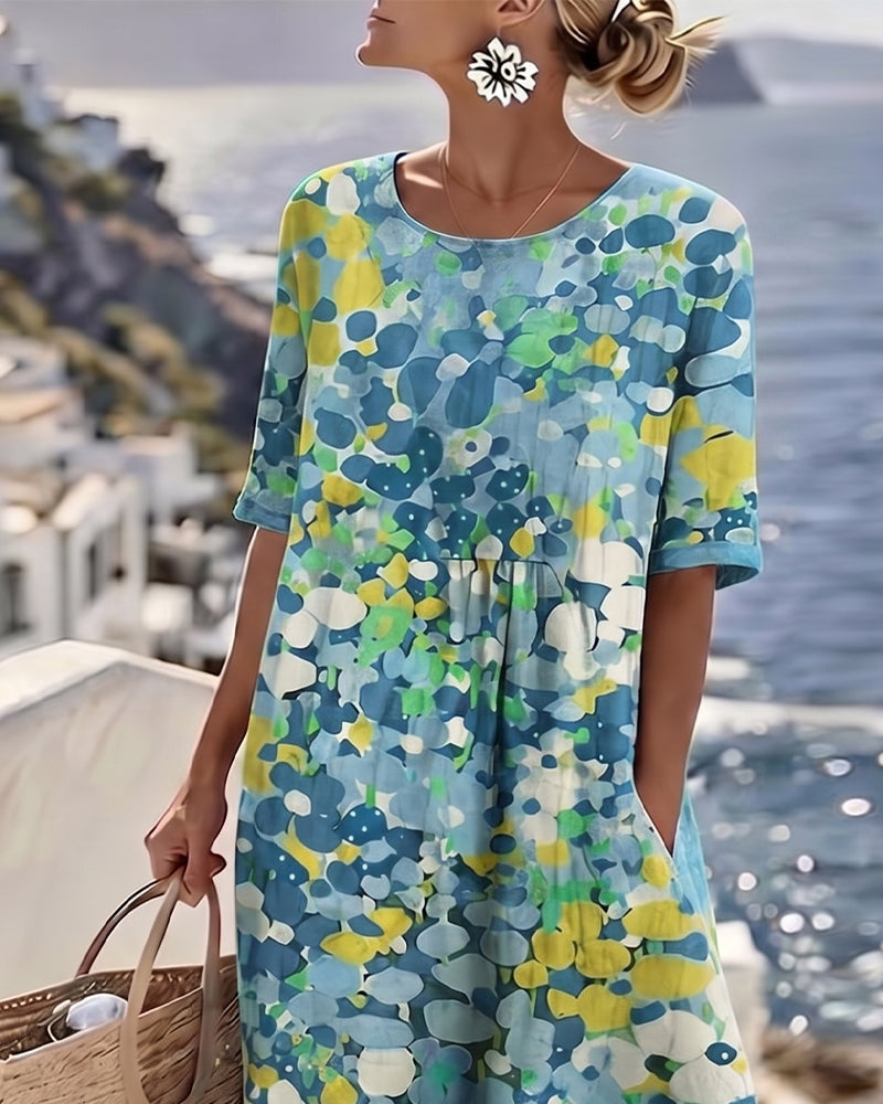 Flora | Robe midi florale décontractée