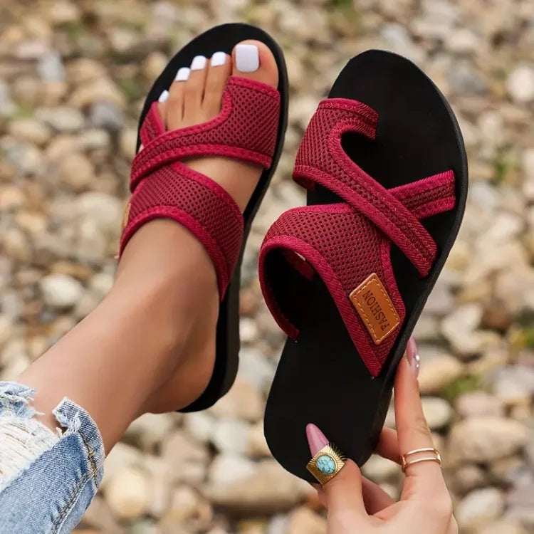 Celia | Sandales à glissière en mesh perforé