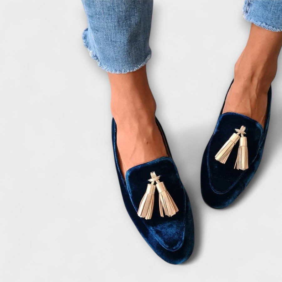 ALESSIA | Mocassins vintage élégants avec franges décoratives pour un style distinctif