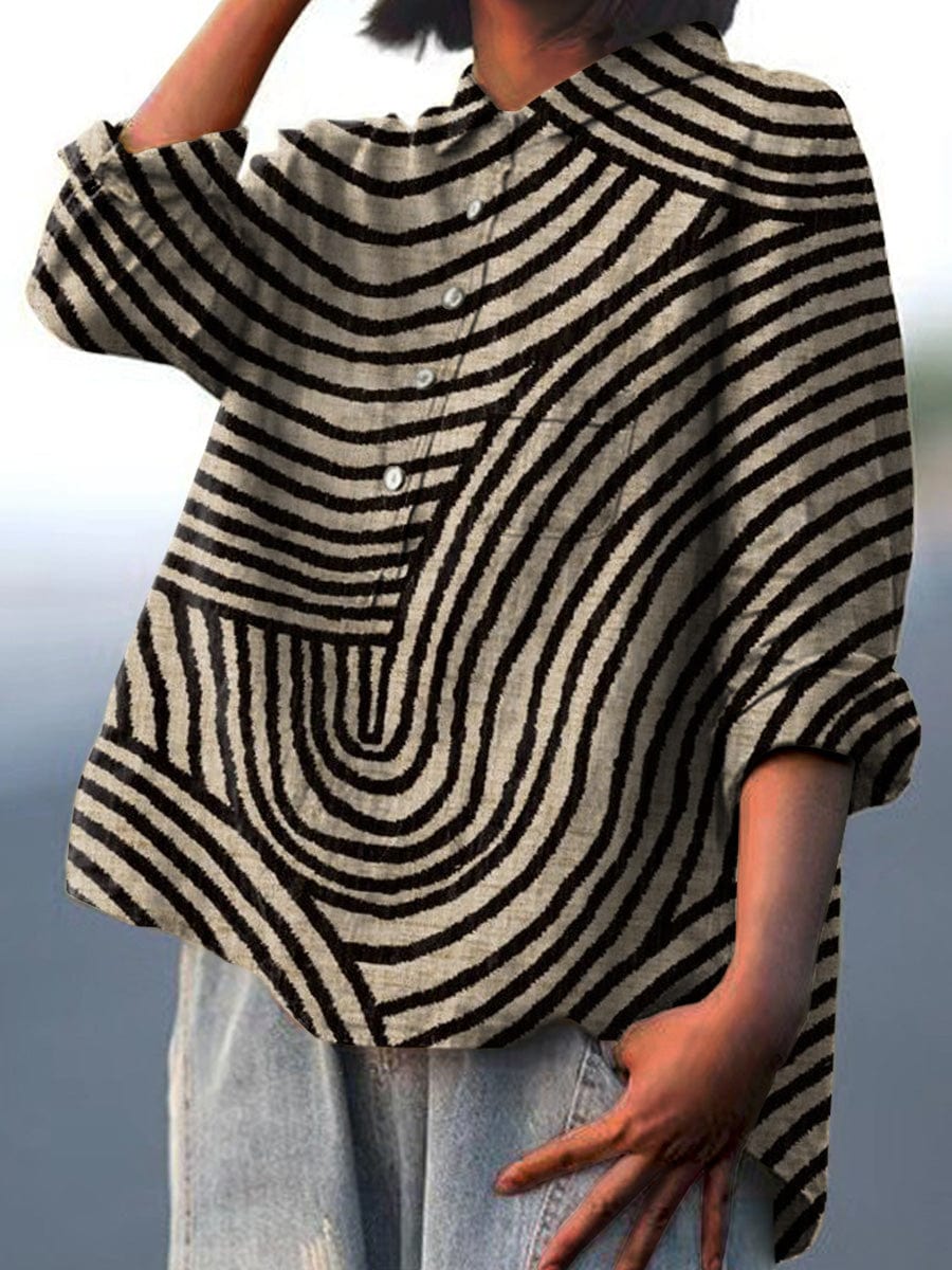Melina | Élégante Blouse d'Été en Lin