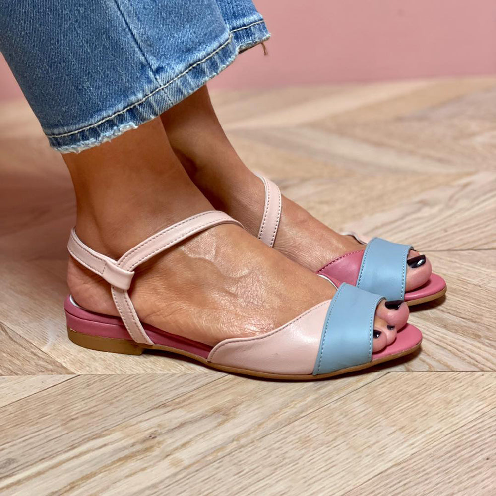 Aria™ | Sandales roses asymétriques