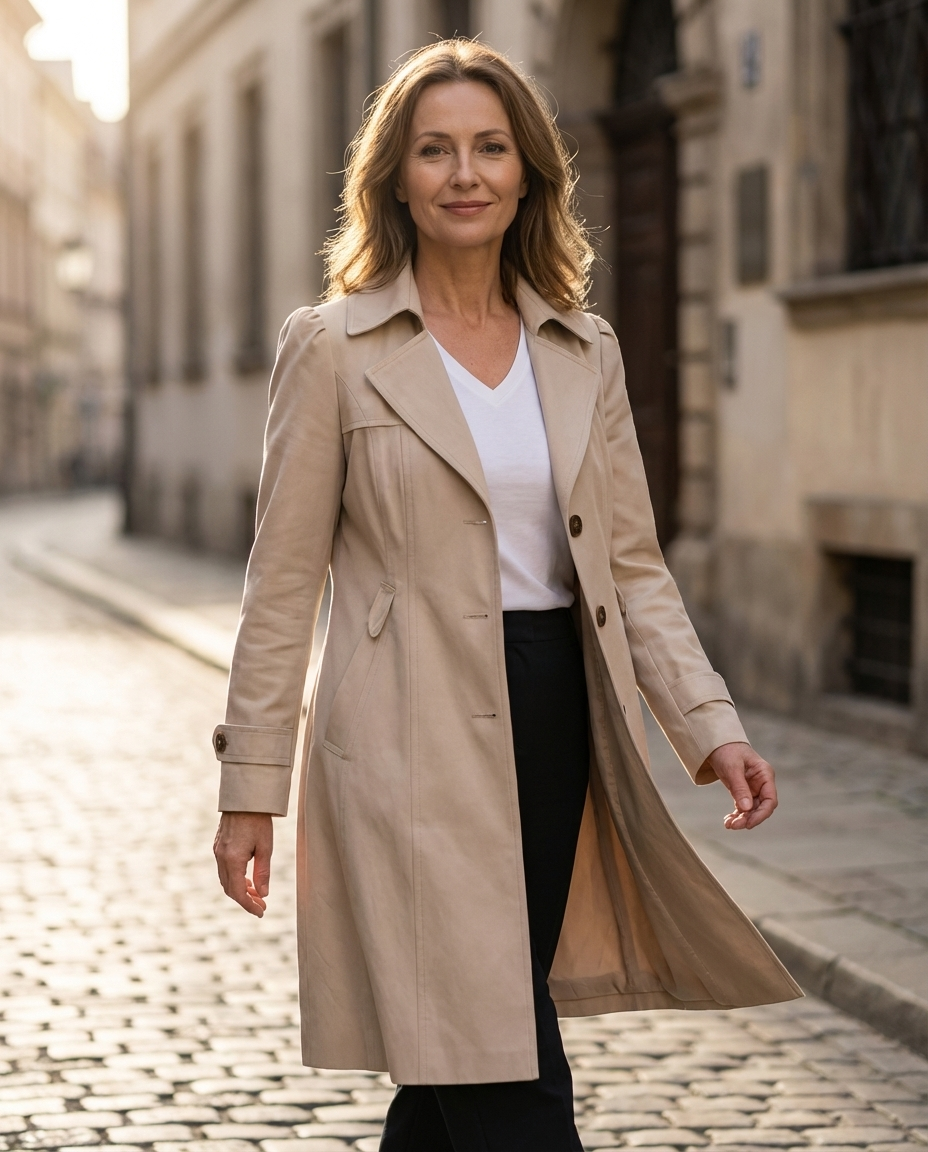 Caterina™ | Manteau Vintage Élégant