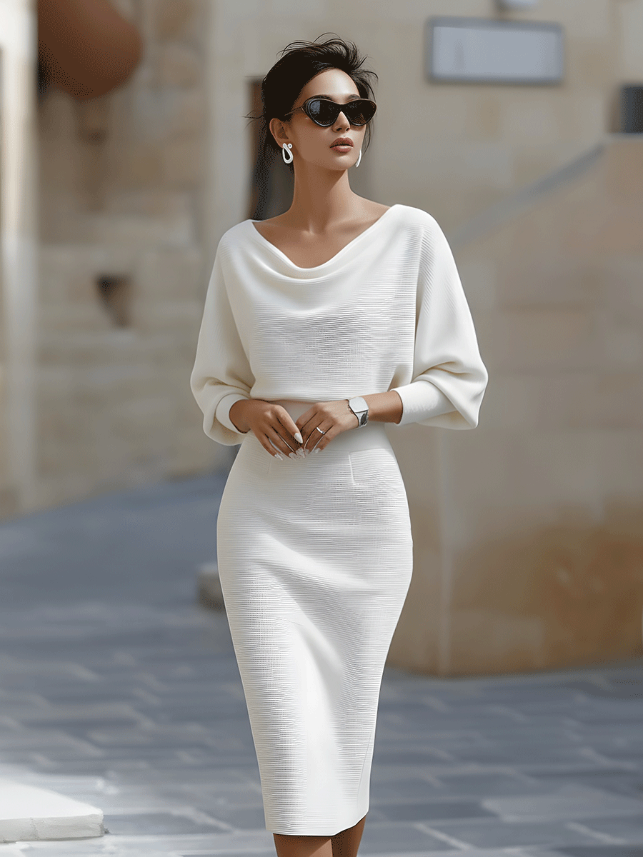 Lydia | Robe Midi Élégante pour Tous les Jours