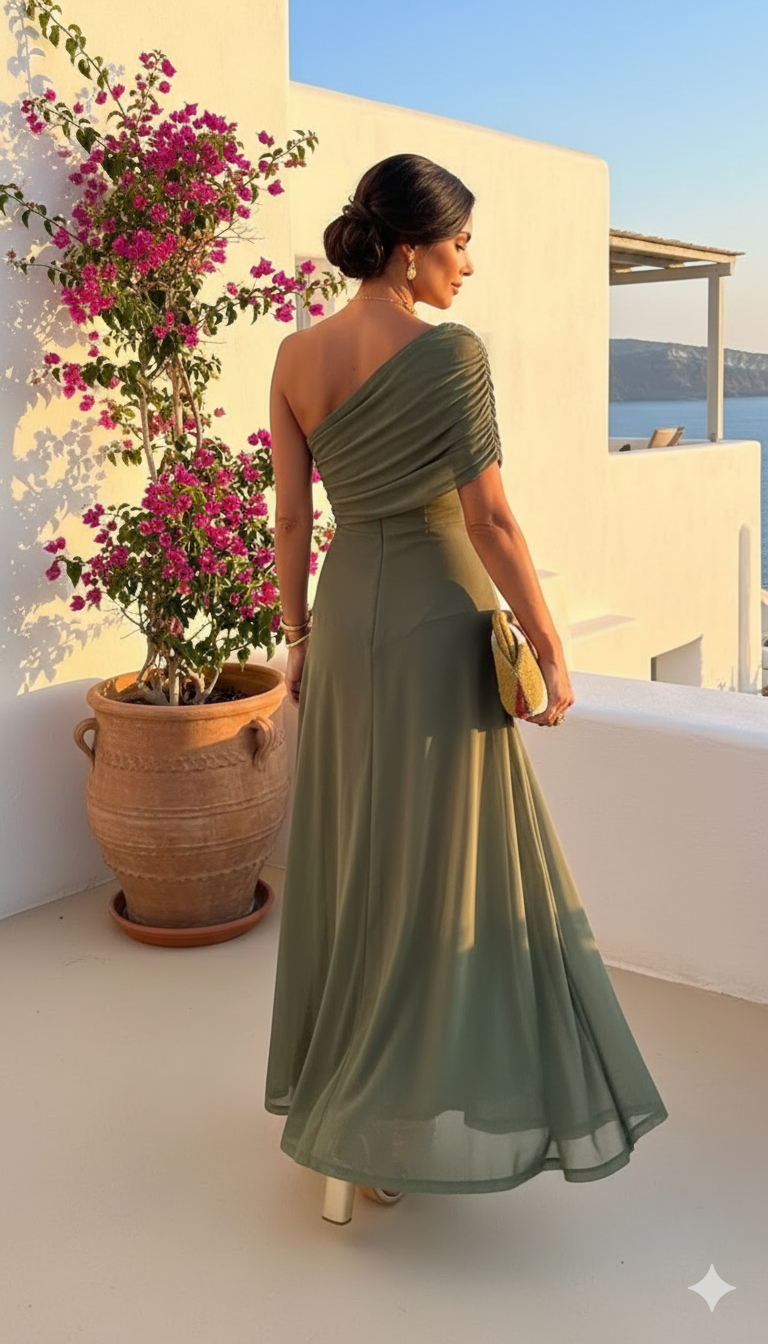 Uma | Robe fluide large avec un design élégant