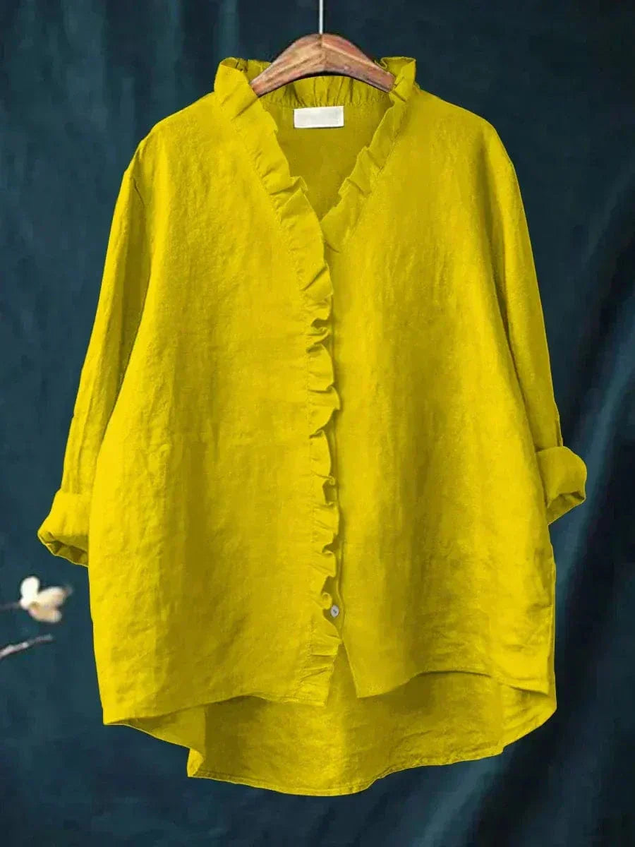 Eline | Blouse d'Été Élégante en Lin