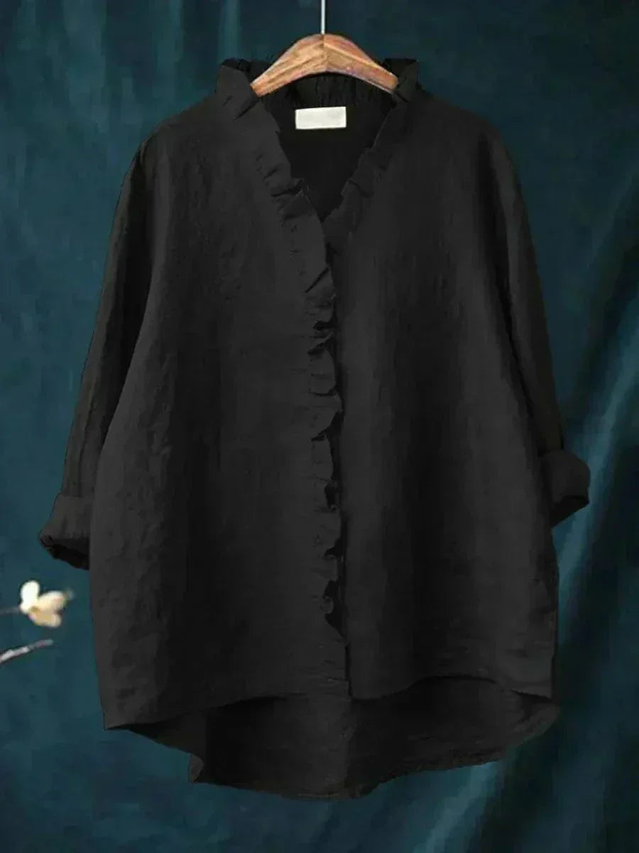 Eline | Blouse d'Été Élégante en Lin