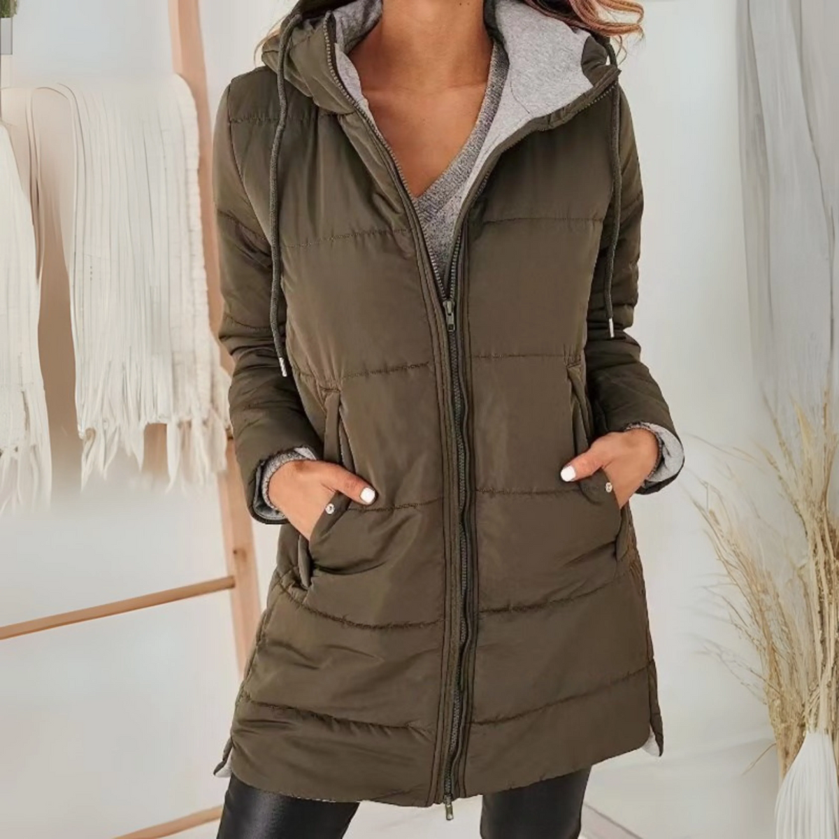 Marcelline | Veste d'hiver légère à capuche
