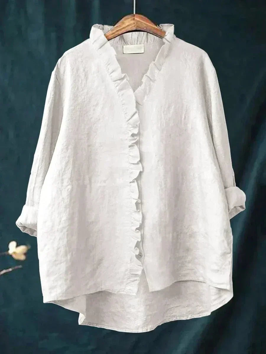 Eline | Blouse d'Été Élégante en Lin