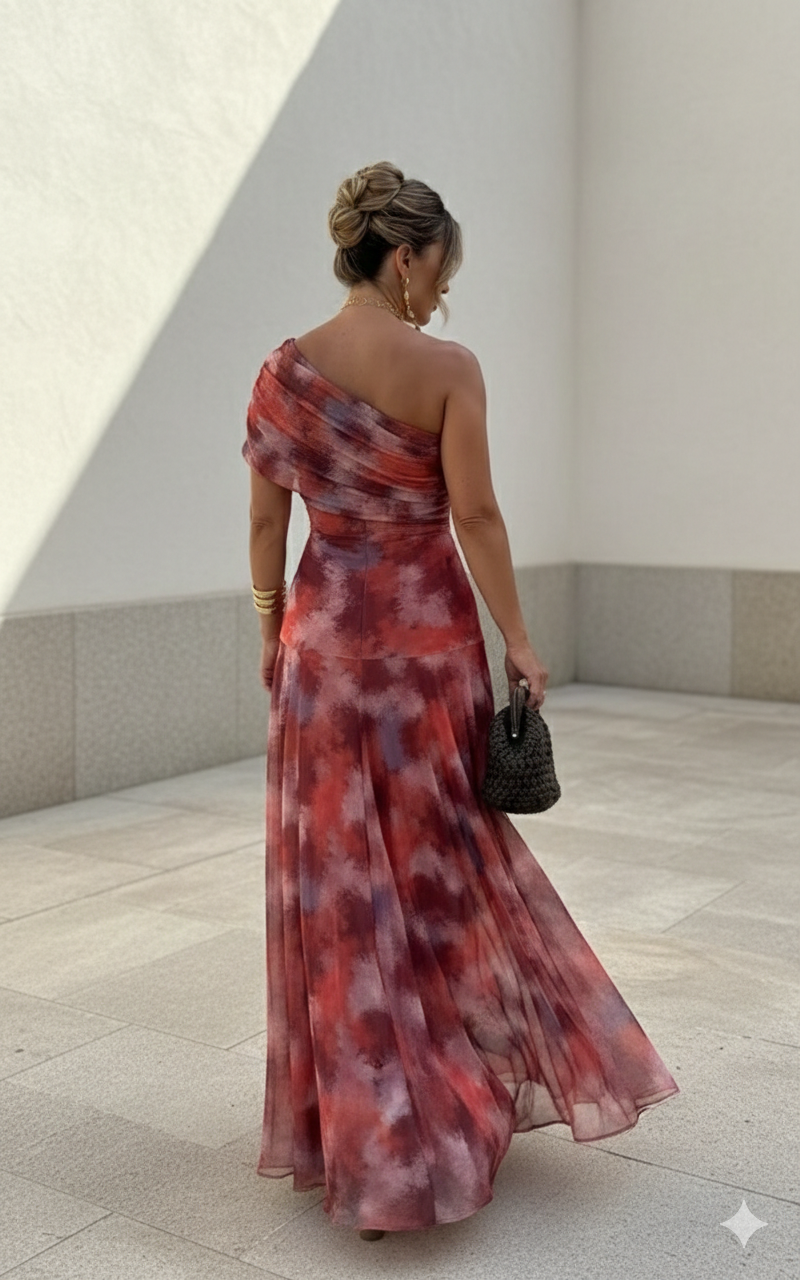 Uma - Robe longue fluide au design élégant