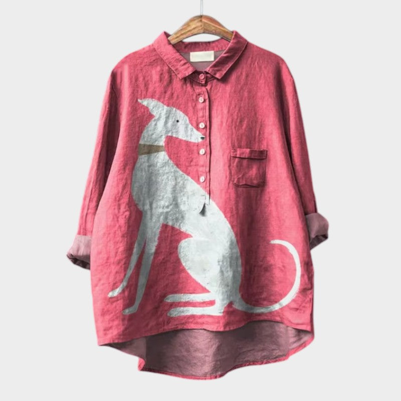 Constance | Élégante Blouse d'Été en Lin