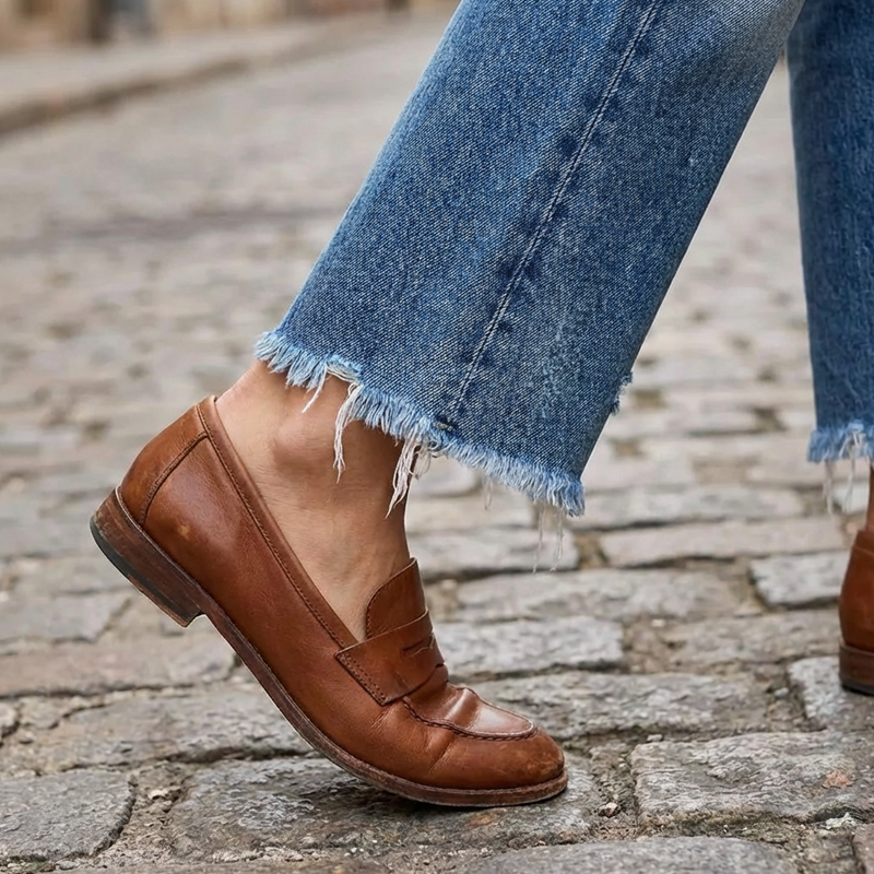 Danice | Jeans à jambe droite à coupe courte